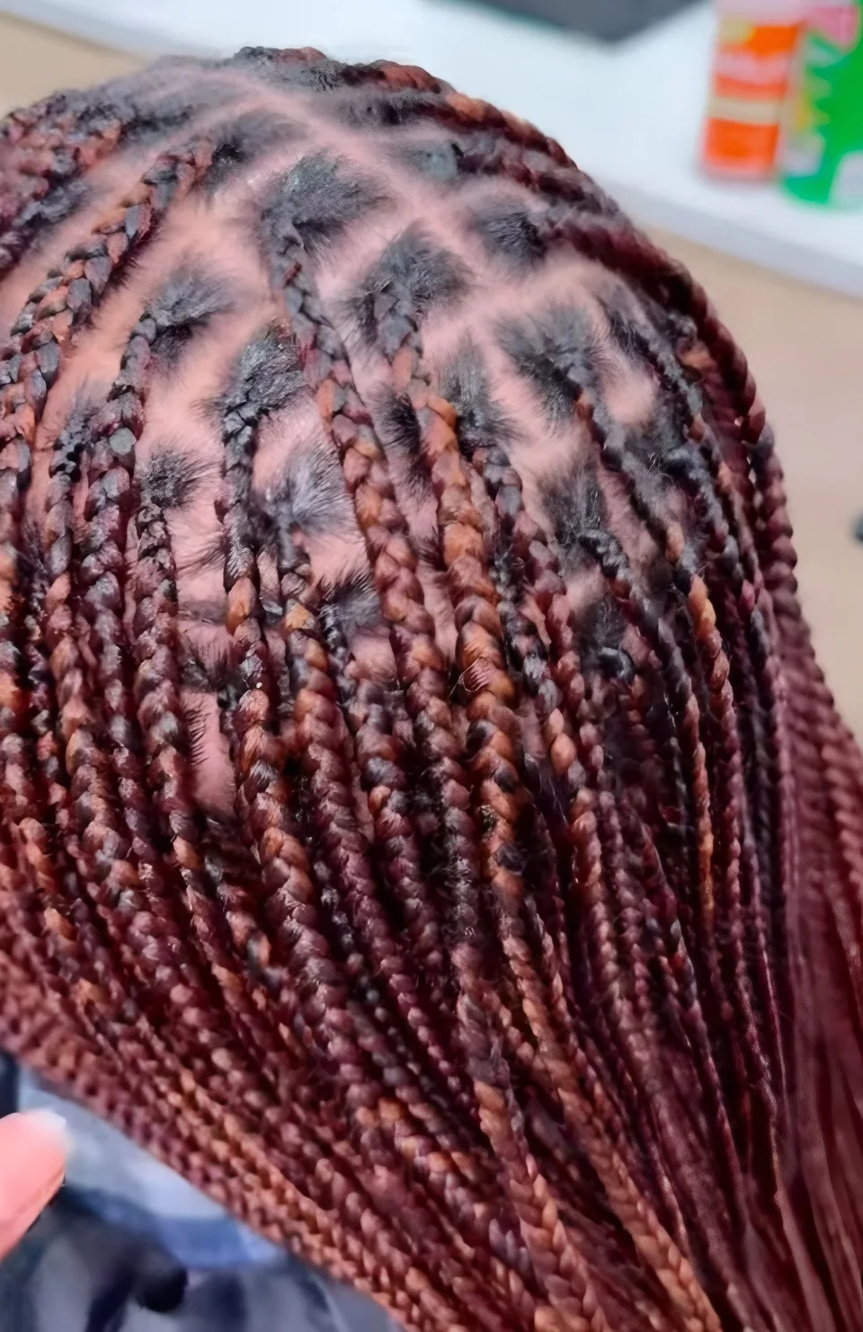 Invisible Braids style inspiration from the Bamba website