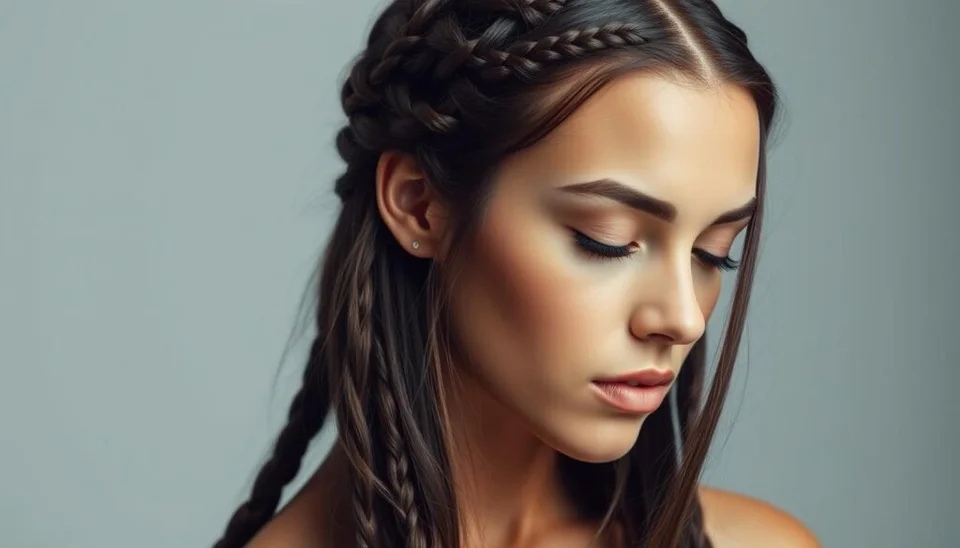 invisible braids hairstyle