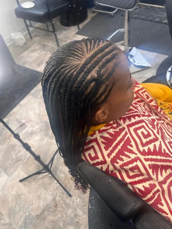 Hair braiding look 6 from the Bamba gallery