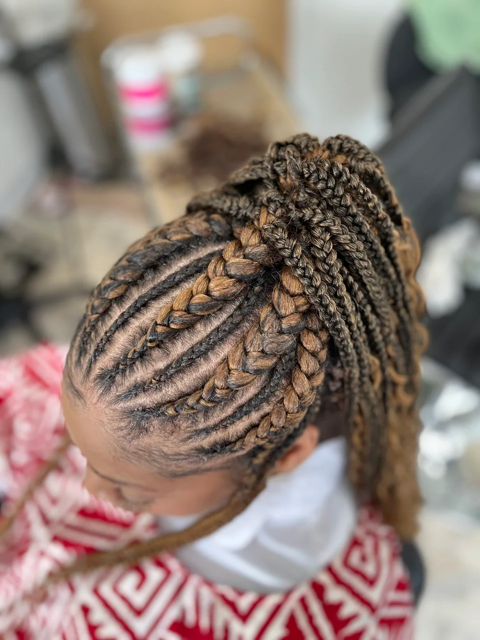 Hair braiding look 13 from the Bamba gallery